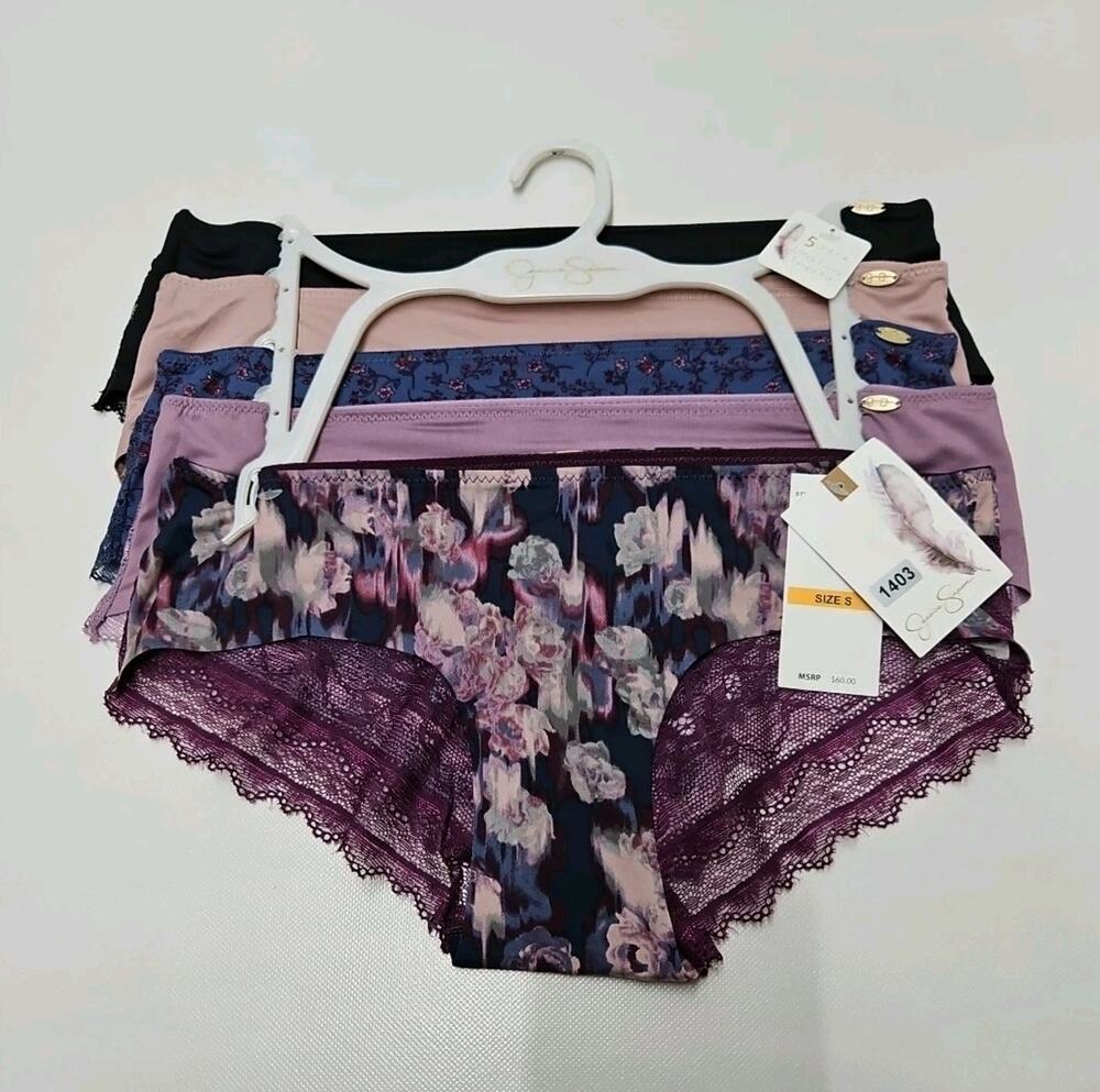 Jessica Simpson Ultra Flirty Tanga Fit SIZE Small Multicolor 5pk New